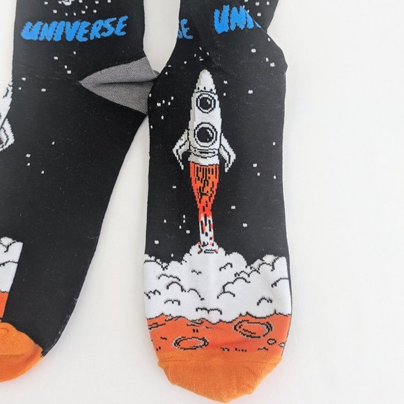 You Are My Universe & NASA Crew Socks Bundle UNISEX 7-12 Astronaut Space NIB - Picture 10 of 13